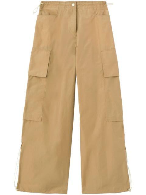 low-rise wide-leg parachute trousers by PALM ANGELS