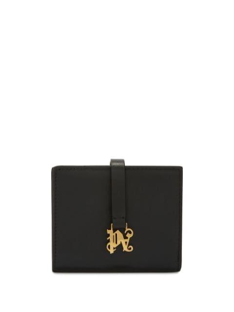 monogram-appliqué leather wallet by PALM ANGELS