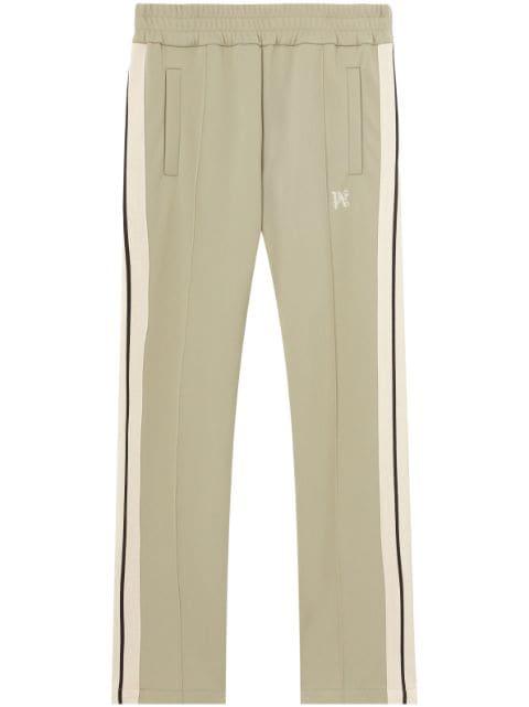 monogram-embroidered striped track pants by PALM ANGELS