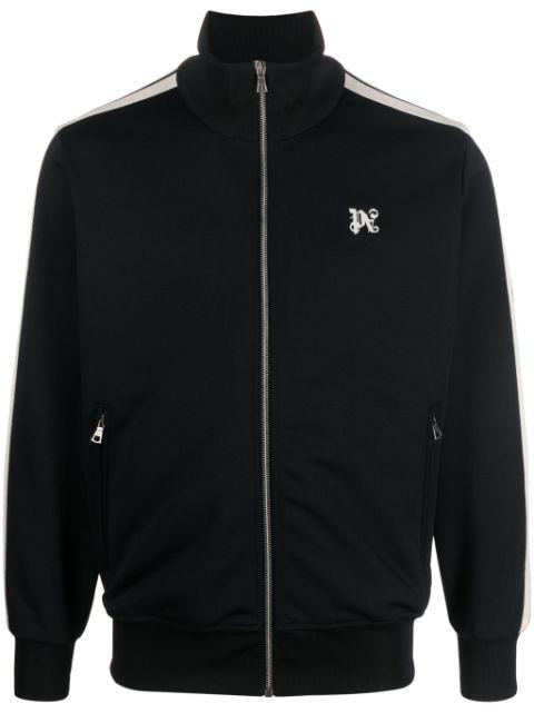 monogram-embroidered track jacket by PALM ANGELS