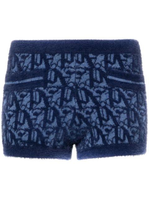 monogram-jacquard knitted shorts by PALM ANGELS
