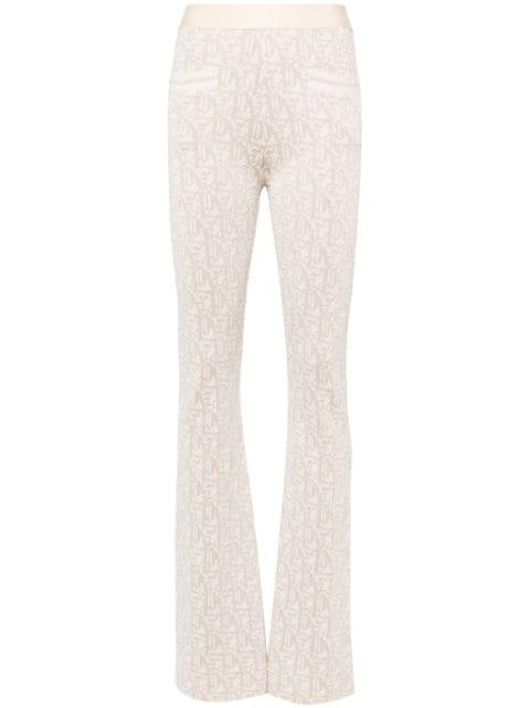 monogram-jacquard knitted trousers by PALM ANGELS