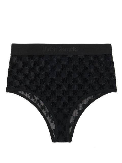 monogram-motif lace briefs by PALM ANGELS