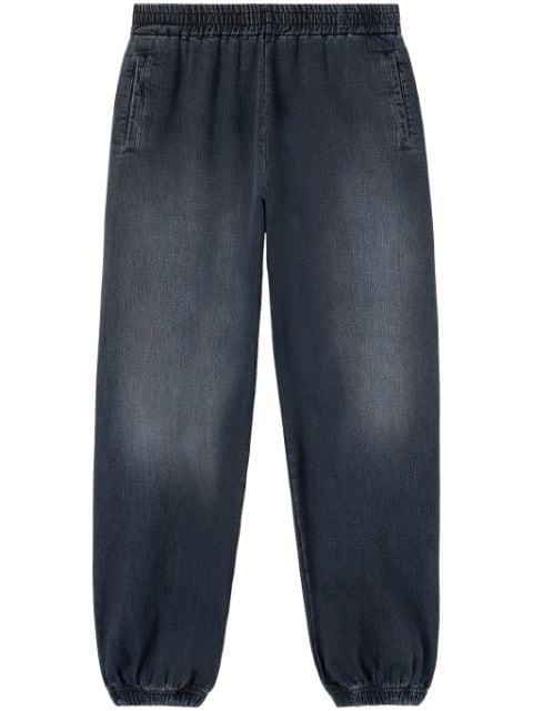 monogram-print elasticated jeans by PALM ANGELS
