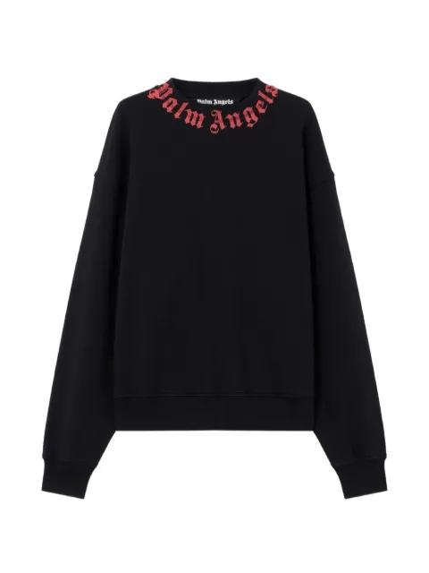 neck logo sweatshirt by PALM ANGELS