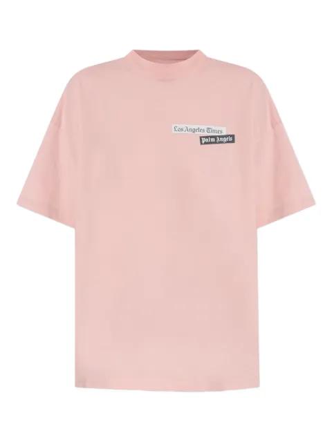 newspaper-print T-shirt by PALM ANGELS