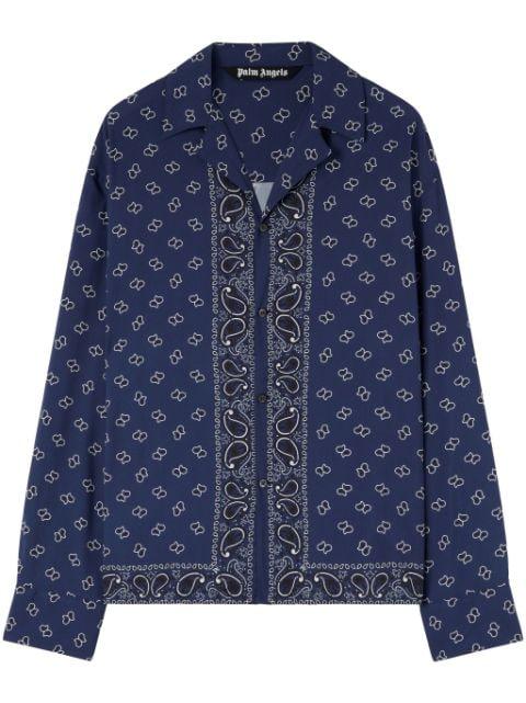 paisley-print long-sleeve shirt by PALM ANGELS