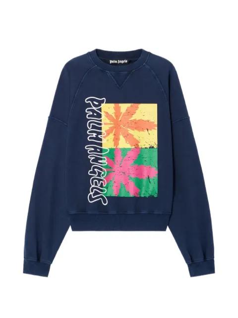 palm-leaf-print sweatshirt by PALM ANGELS