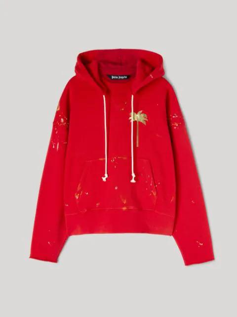 palm tree-print hoodie by PALM ANGELS