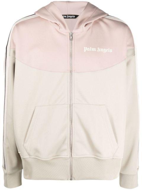 panelled hoodied track jacket by PALM ANGELS