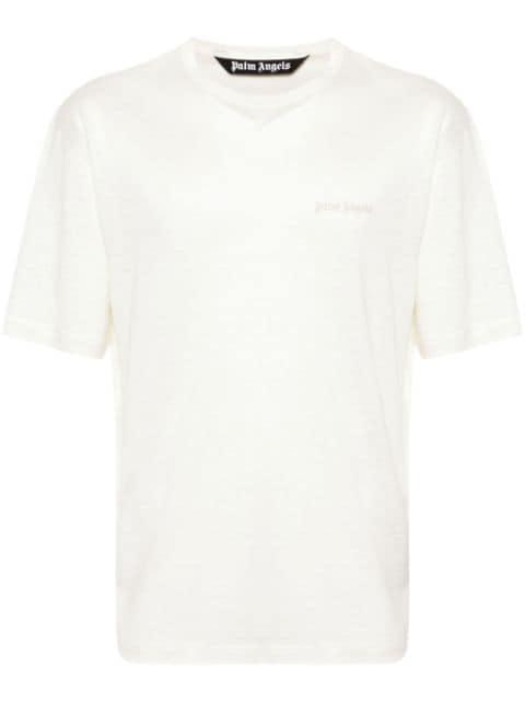 semi-sheer linen T-shirt by PALM ANGELS
