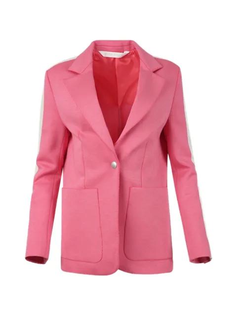 single breasted stripe-trim blazer by PALM ANGELS