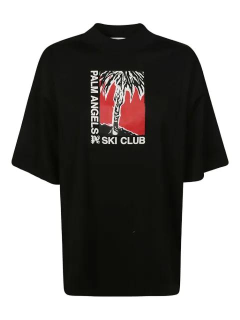 ski club cotton T-shirt by PALM ANGELS