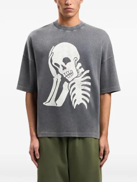 skull-print washed T-shirt by PALM ANGELS