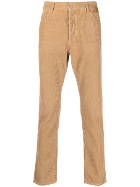 slim leg corduroy logo trousers by PALM ANGELS