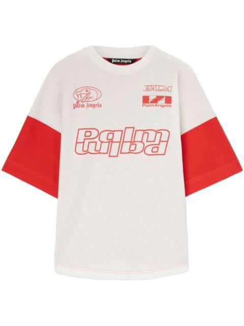 snake-print T-shirt by PALM ANGELS