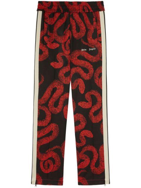snake-print track pants by PALM ANGELS