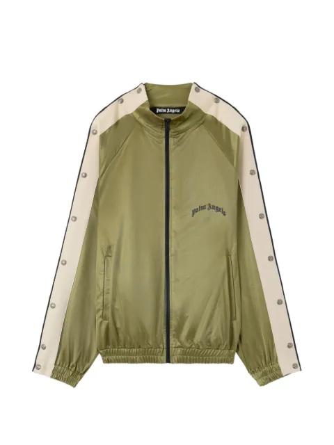 snap-button side bands track jacket by PALM ANGELS