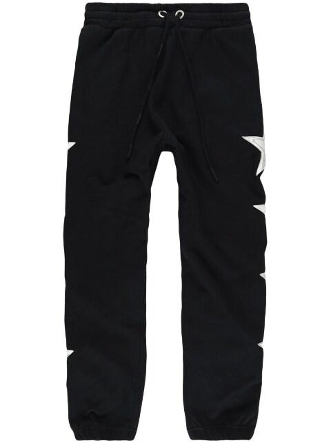 star-patch cotton track pants by PALM ANGELS
