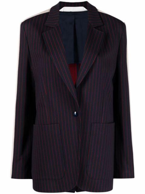 striped single-breasted blazer by PALM ANGELS
