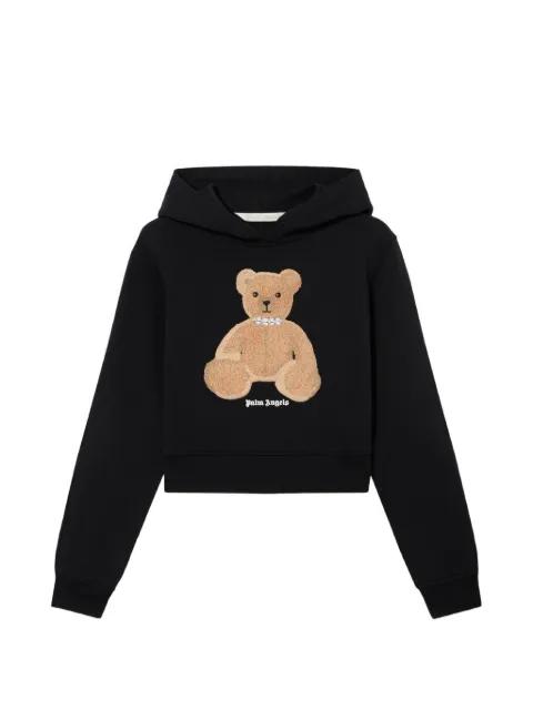 teddy bear cropped hoodie by PALM ANGELS