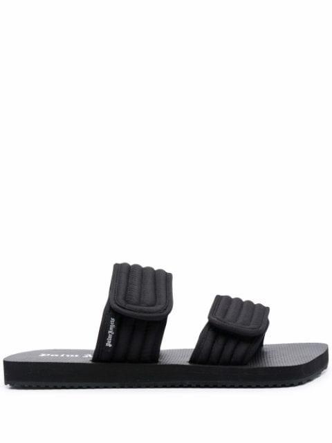 touch-strap quilted slides by PALM ANGELS