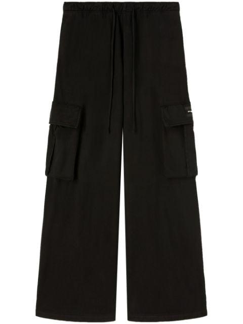 wide-leg jersey cargo pants by PALM ANGELS