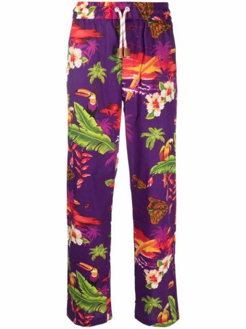 x Moncler all-over floral-print track pants by PALM ANGELS