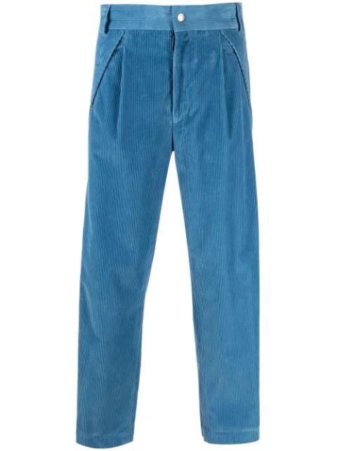 x Moncler side-zip corduroy trousers by PALM ANGELS