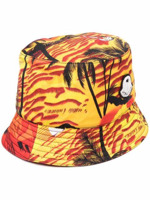 x Moncler tropical-print bucket hat by PALM ANGELS
