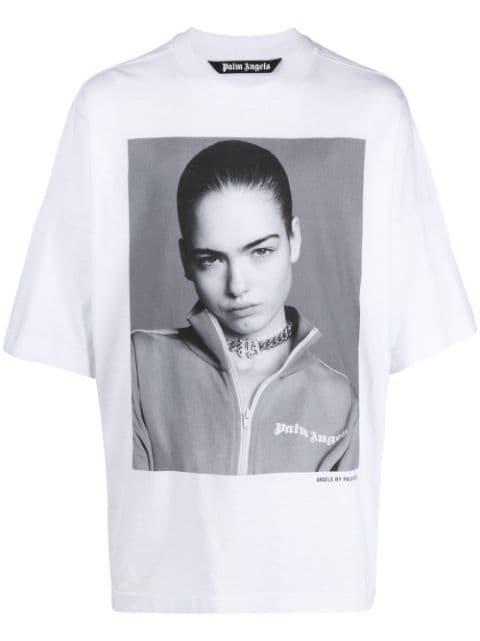 x Sims photograph-print T-shirt by PALM ANGELS