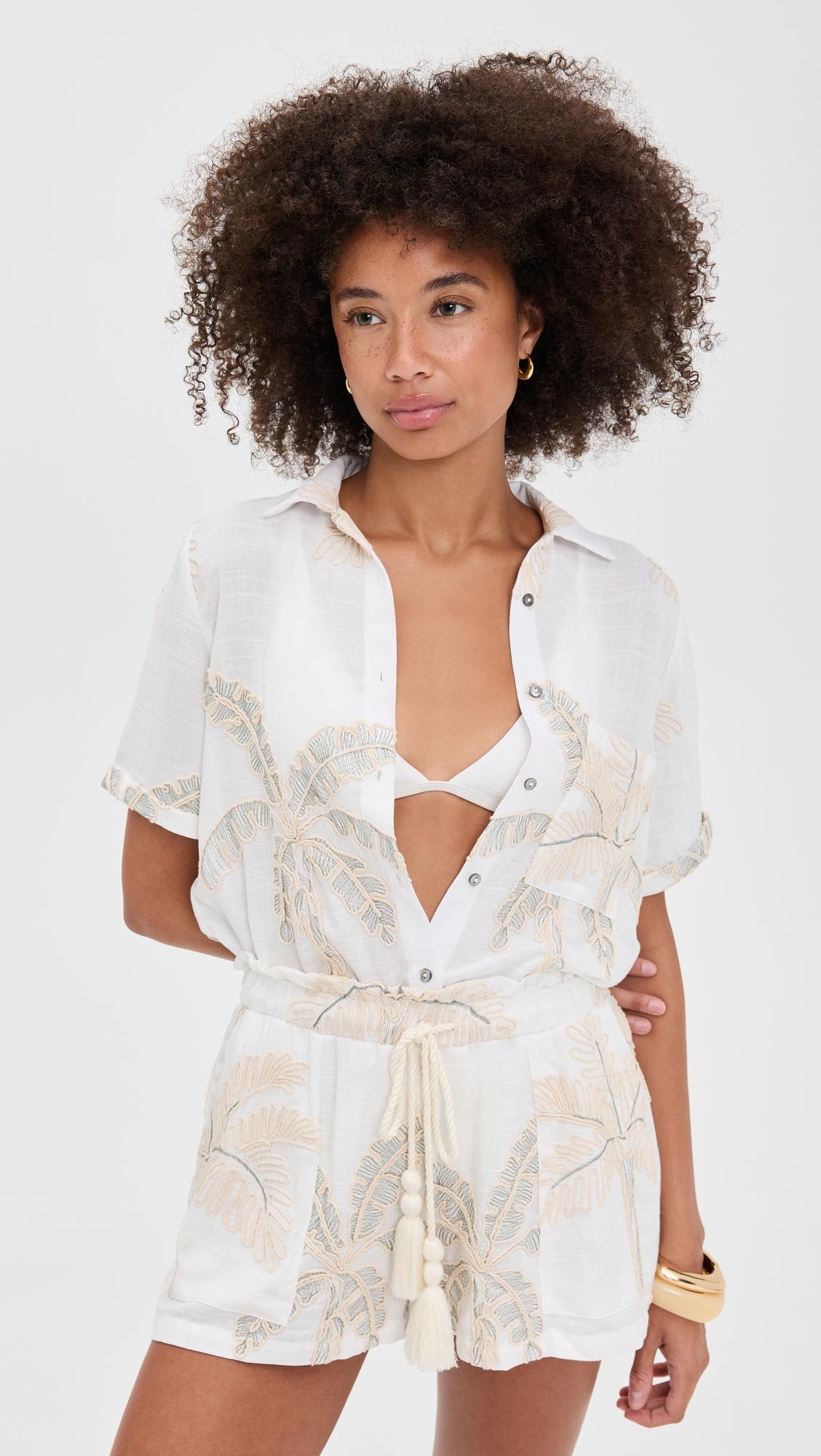 Maya Amazonia Sage Shirt by PALMACEA
