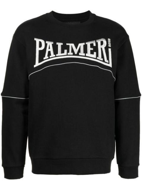 logo-embroidered organic cotton sweatshirt by PALMER
