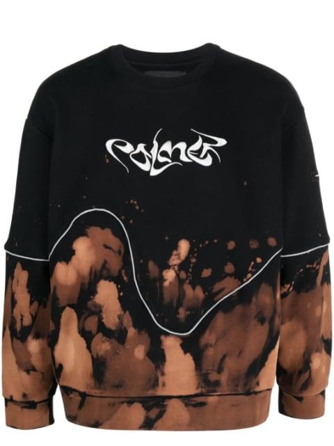 logo-embroidery cotton sweatshirt by PALMER