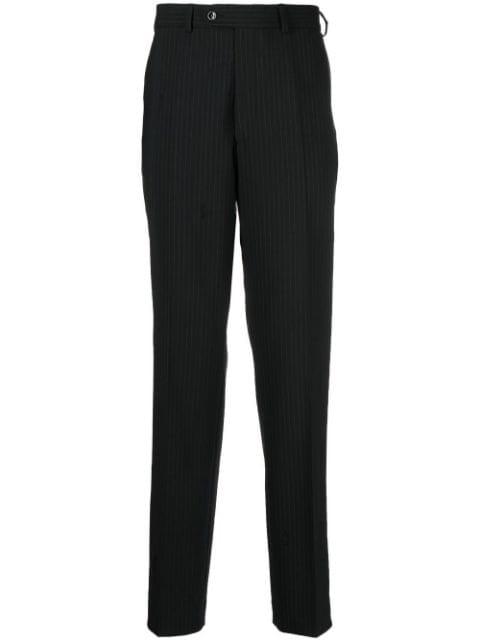 pinstripe tailored suit trousers by PALMER