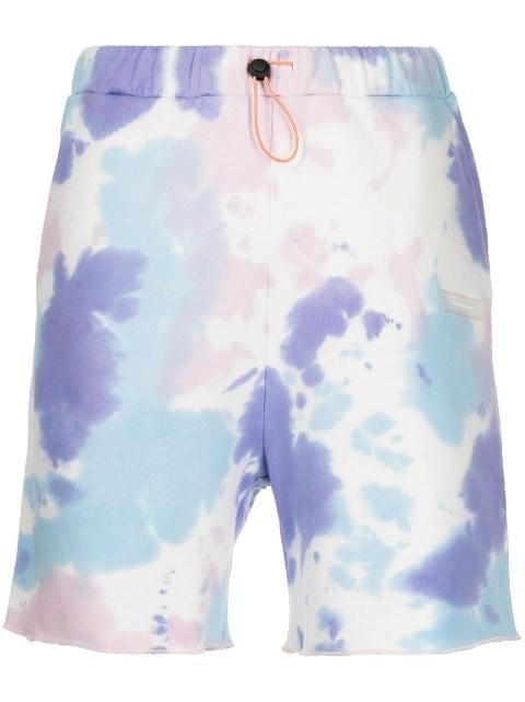 tie-dye cotton shorts by PALMER