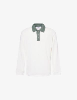 Knitted Long-Sleeves Cotton-Blend Rugby Shirt by PALMES