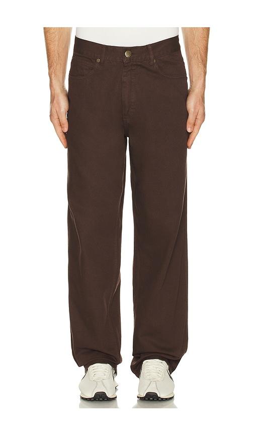 Palmes Coarse Trousers in Brown by PALMES