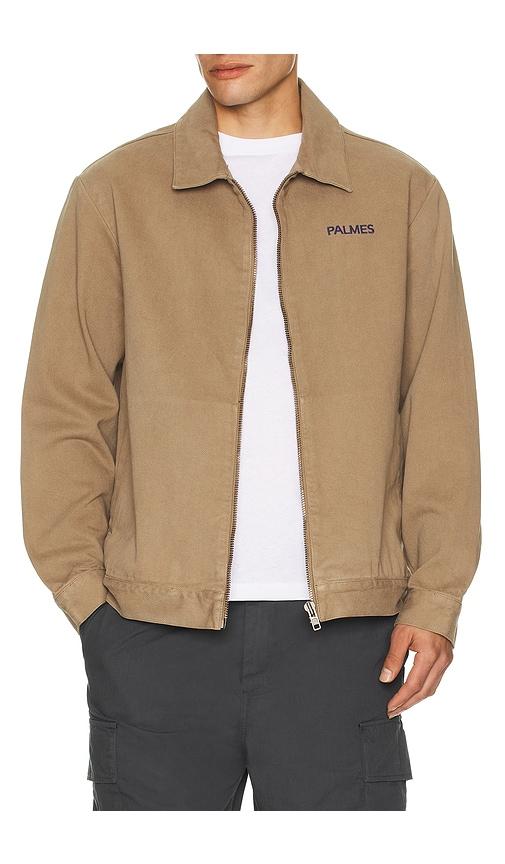 Palmes Forever Zip Jacket in Brown by PALMES