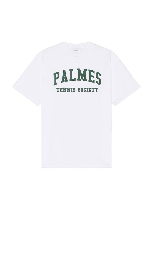 Palmes Ivan T Shirt in White by PALMES
