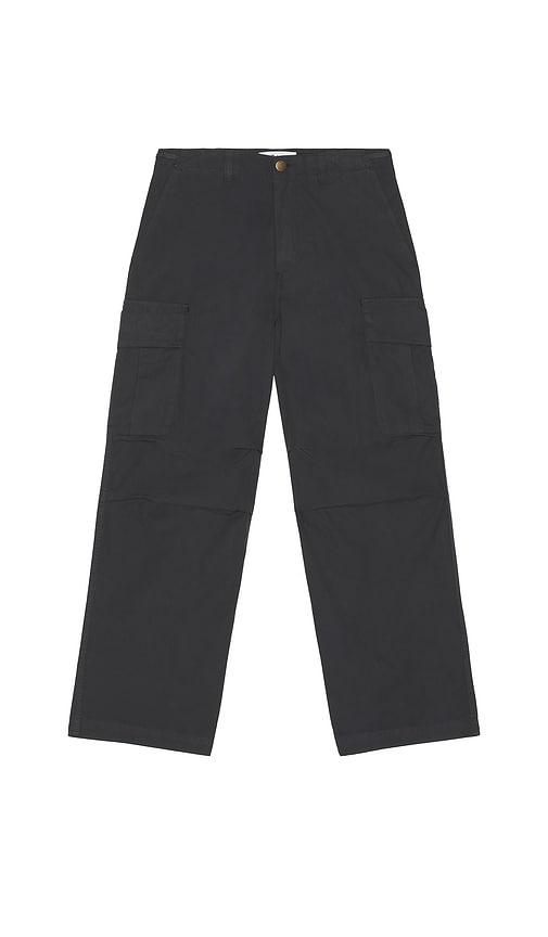 Palmes Ripstop Cargo Trousers in Charcoal by PALMES
