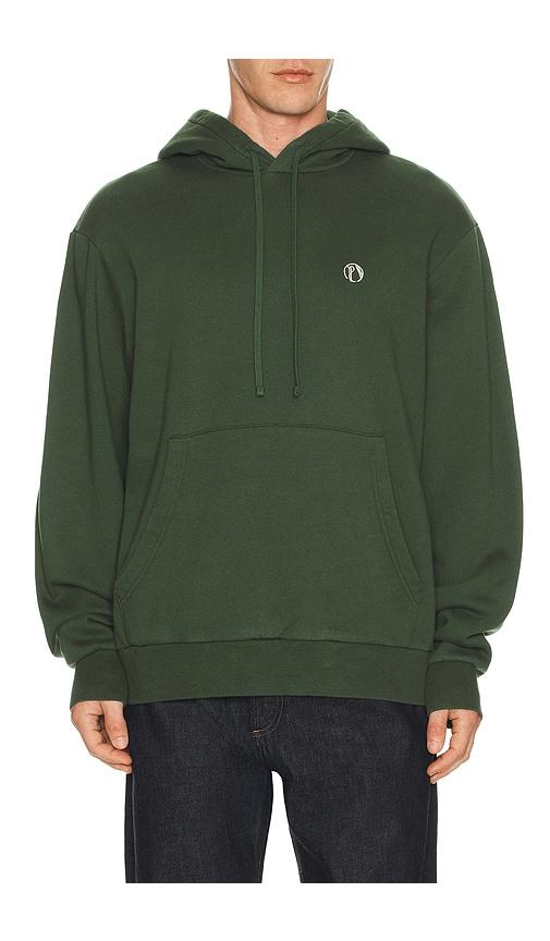 Palmes Stitch Hooded Sweatshirt in Green by PALMES
