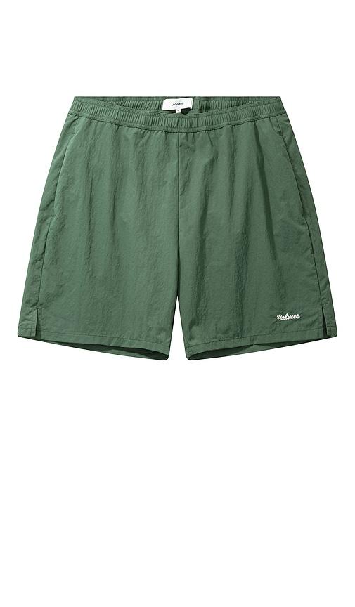 Palmes Stitch Tennis Shorts in Green by PALMES