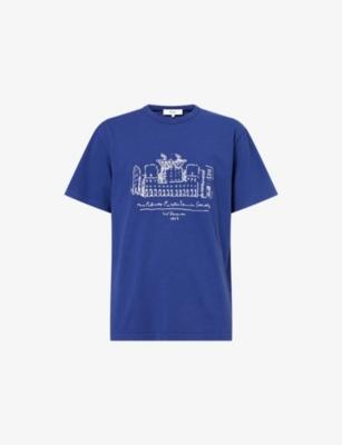 Public Embroidered Cotton-Jersey T-Shirt by PALMES