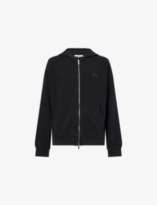 Waffle-Knit Zip-Up Cotton Hoody by PALMES