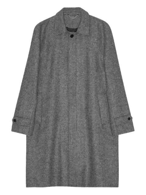 virgin wool single-breasted coat by PALMES