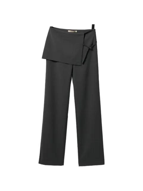 Archive wrap-panel straight-leg trousers by PALOMA WOOL