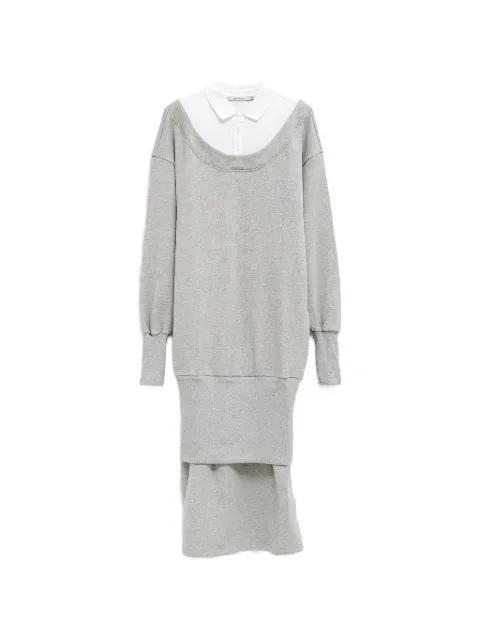 Belda layered-design long-sleeve dress by PALOMA WOOL