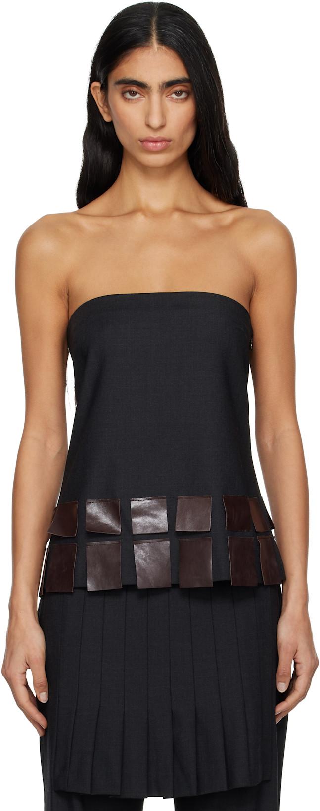 Black Diana Tank Top by PALOMA WOOL