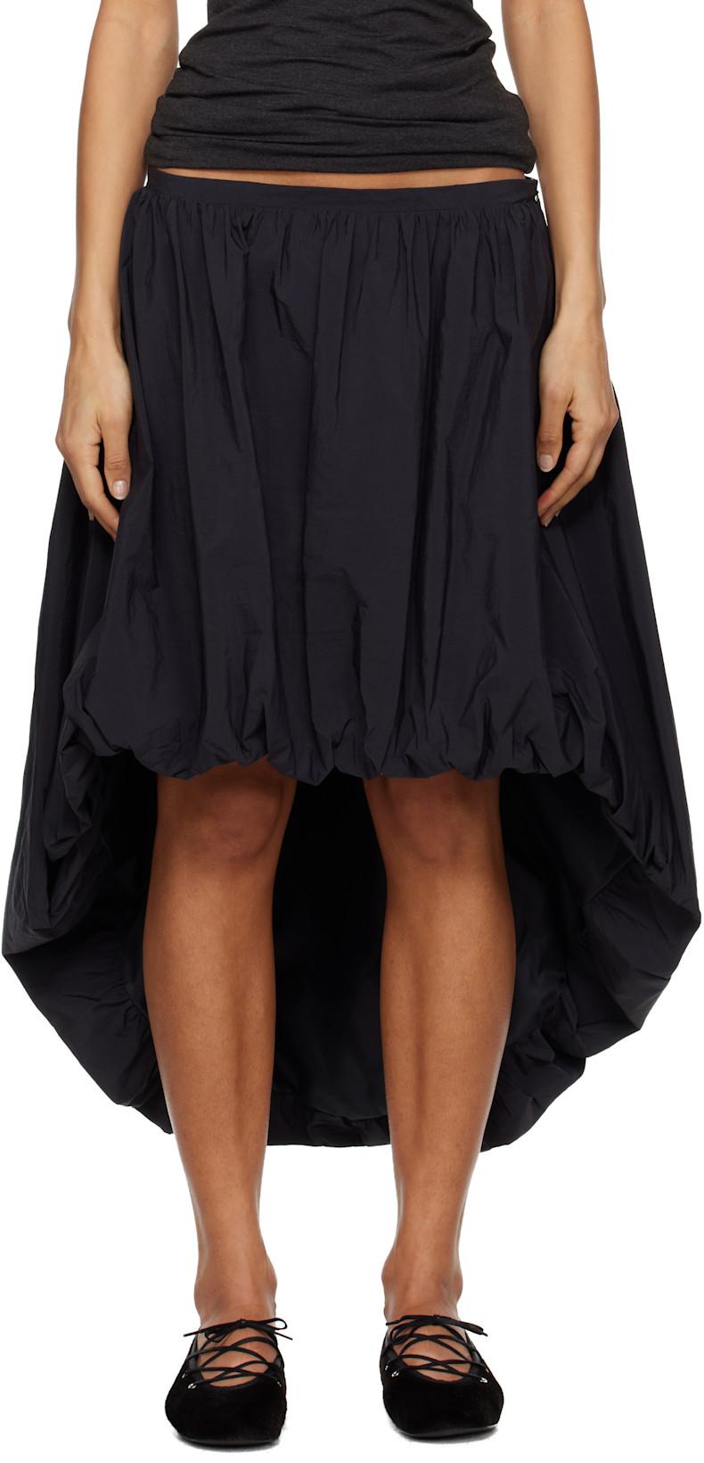 Black Fanquir Midi Skirt by PALOMA WOOL